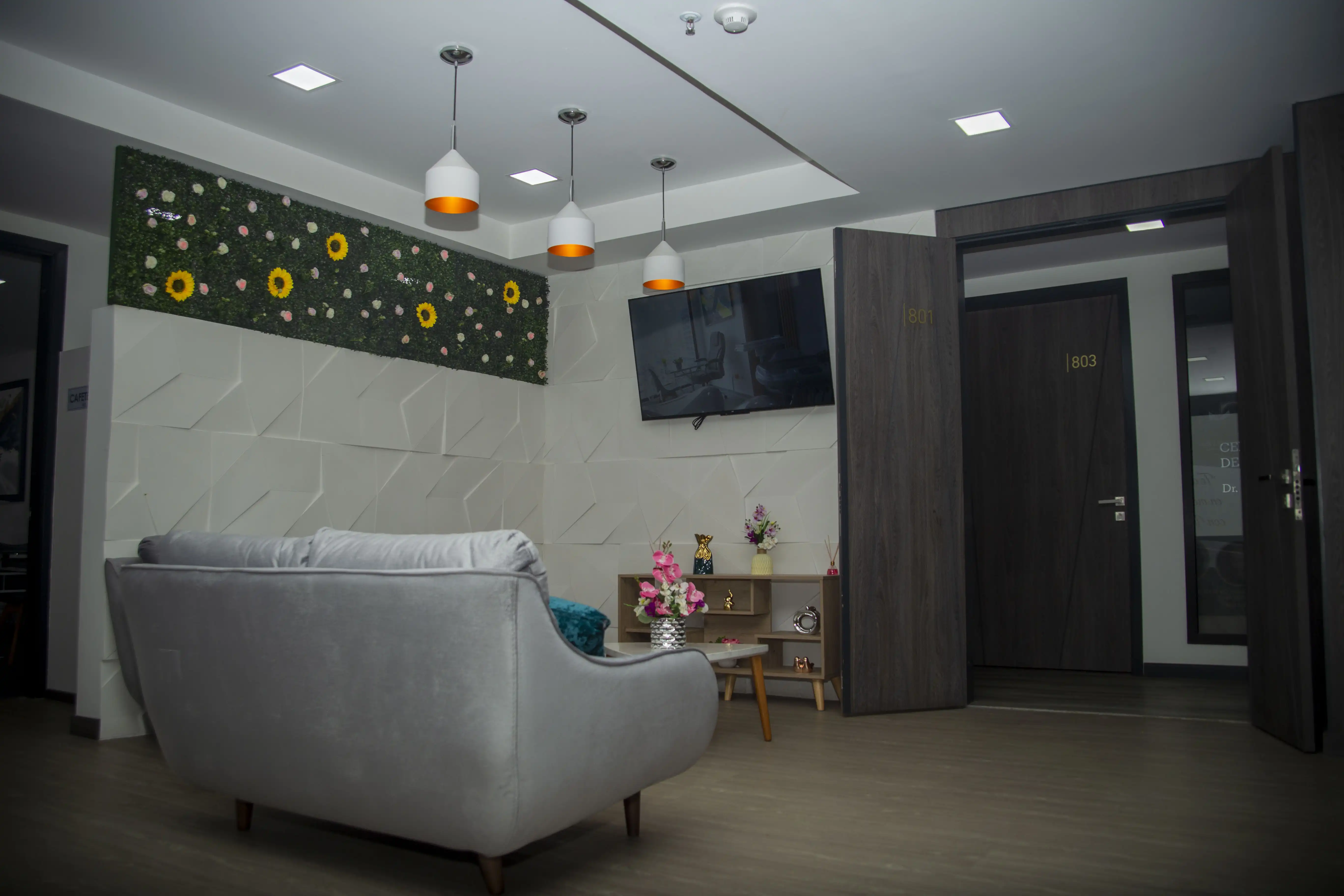 Sala de espera cómoda